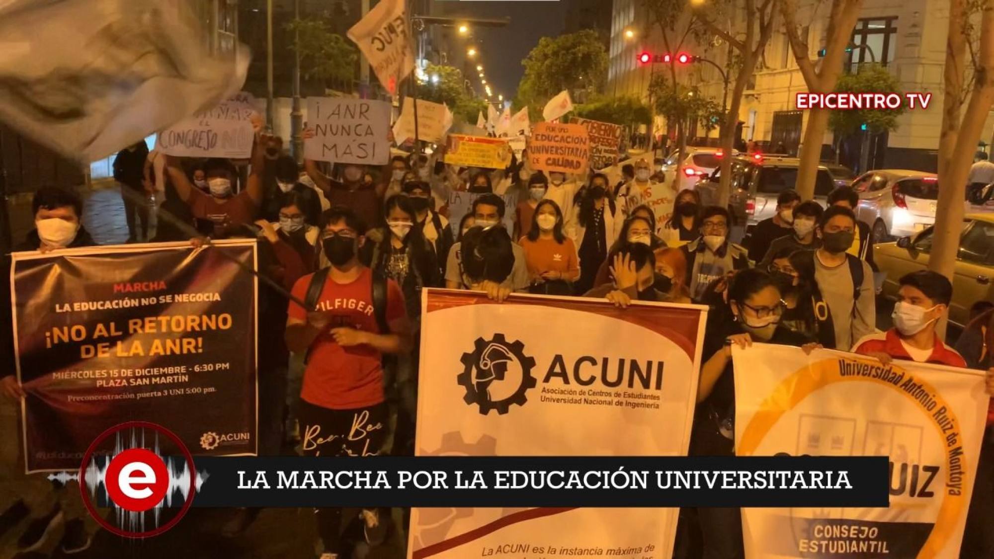 Marcha en defensa de la reforma universitaria, Epicentro TV