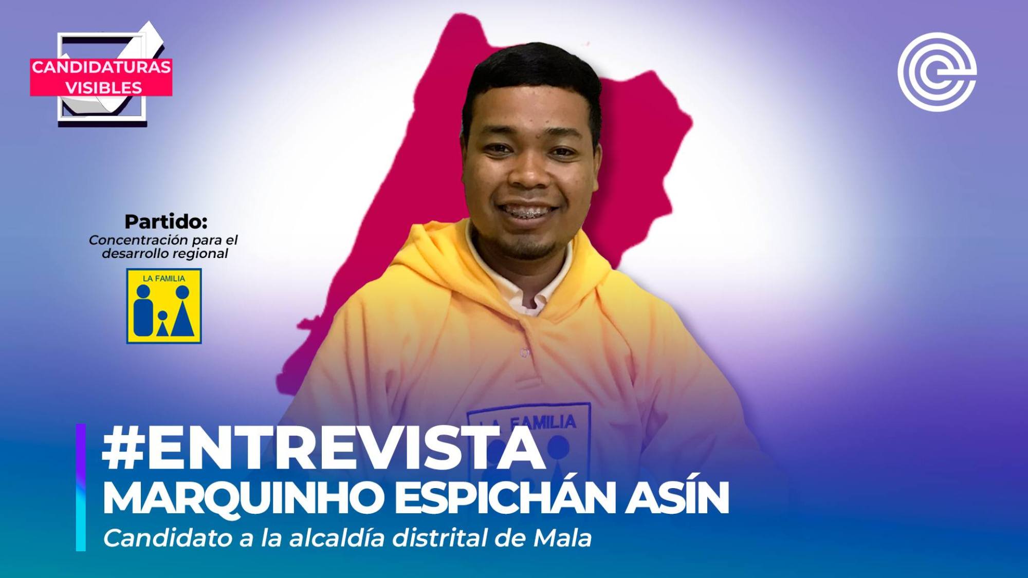 Candidaturas Visibles | Marquinho Espichán, candidato a la alcaldía distrital de Mala por Concertación para el Desarrollo Regional, Epicentro TV