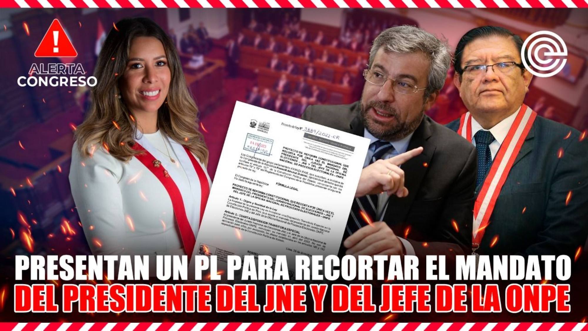 Alerta Congreso | Presentan un PL para recortar el mandato del presidente del JNE y del jefe de la ONPE, Epicentro TV