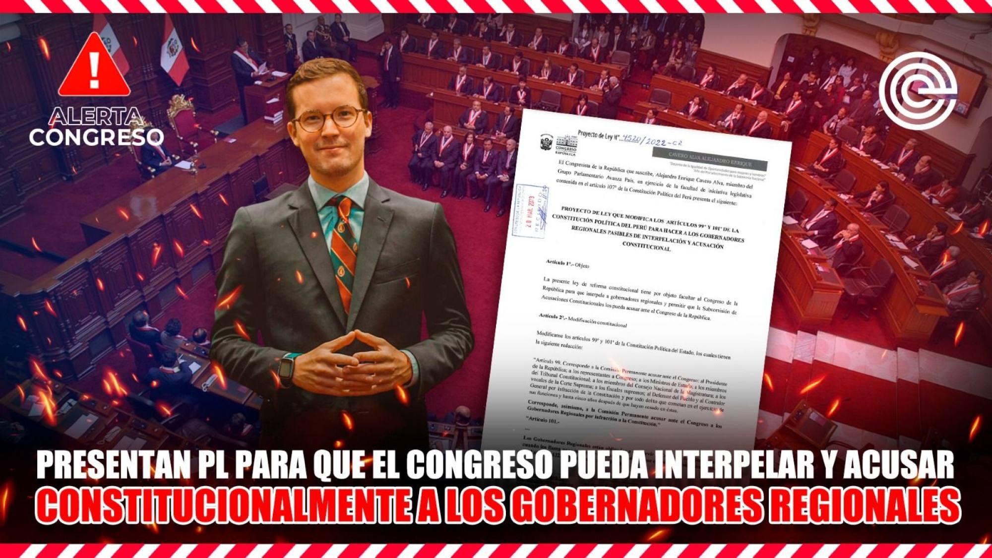 Presentan PL para que el Congreso pueda interpelar y acusar constitucionalmente a los gobernadores regionales, Epicentro TV