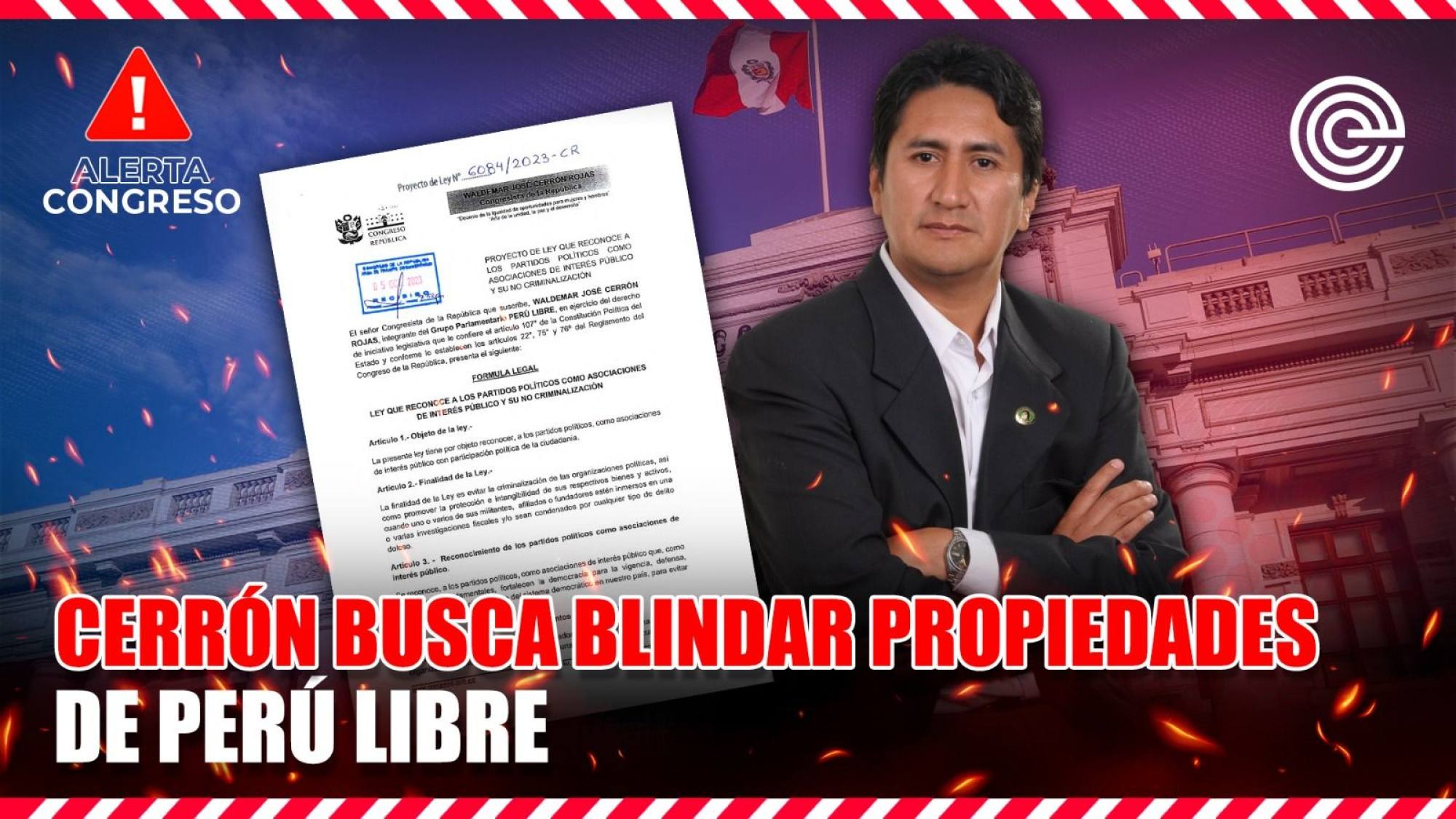 Cerrón busca blindar propiedades de Perú Libre, Epicentro TV