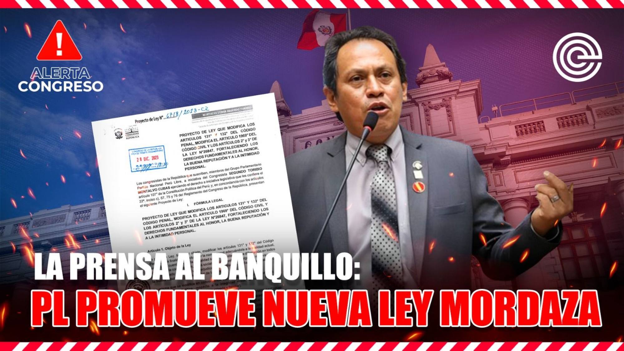 La prensa al banquillo: PL promueve nueva ley mordaza, Epicentro TV