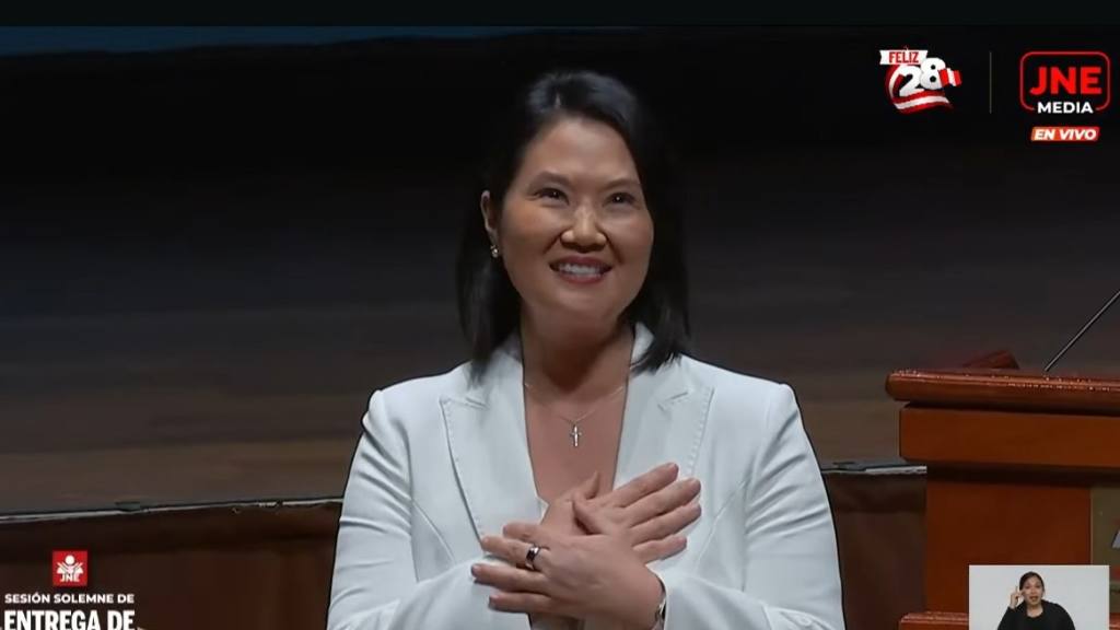 El primer discurso de Keiko como presidenta | Congreso aprueba cr&eacute;dito suplementario