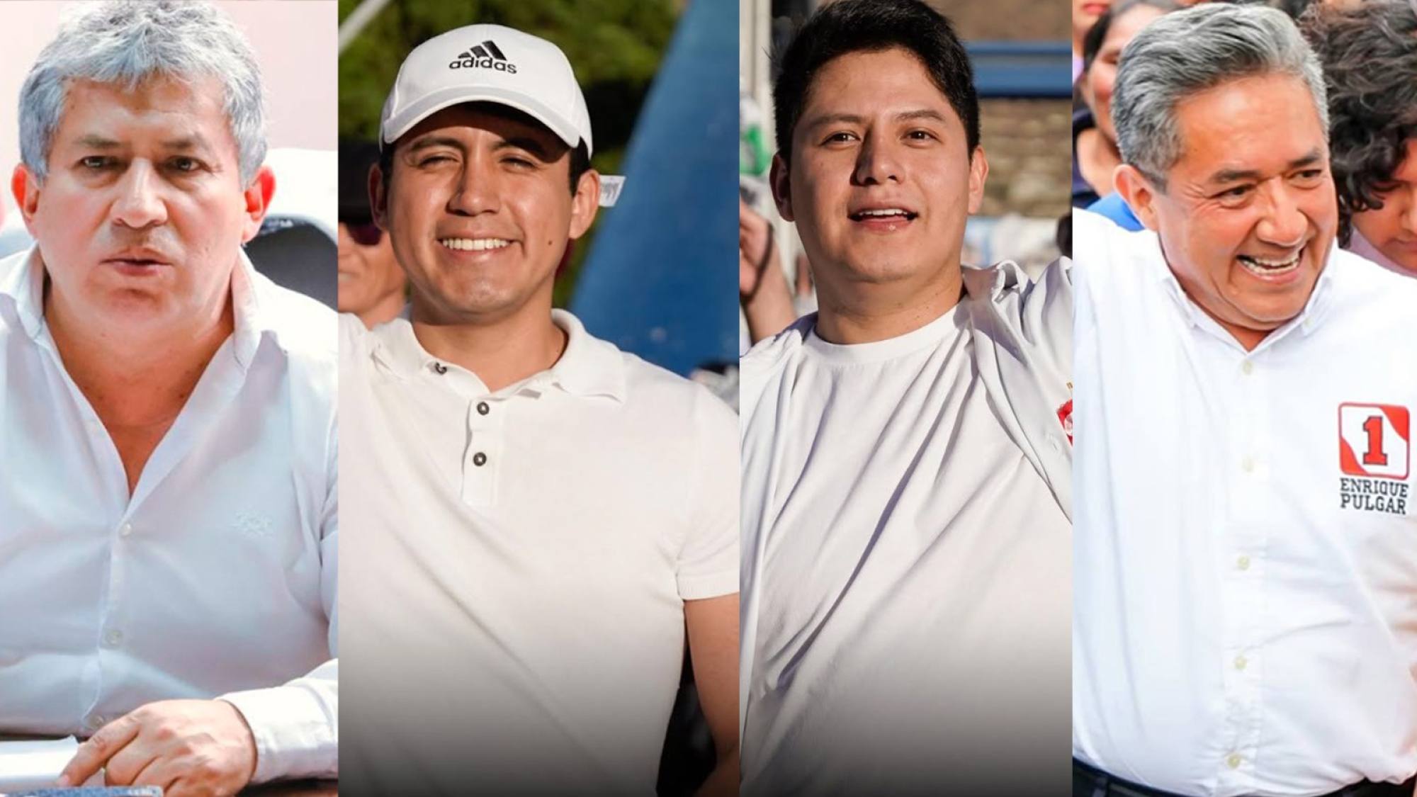 Antonio, Enrique, Hadi y Enrique Pulgar buscan acaparar el poder en la región Huánuco, Foto: Composición