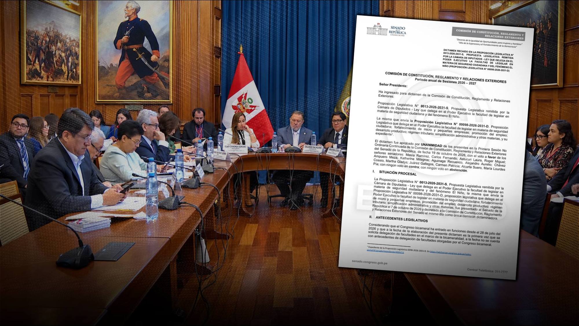 Pedido de facultades: este es el texto aprobado sin los votos de la oposición, Foto: Composición