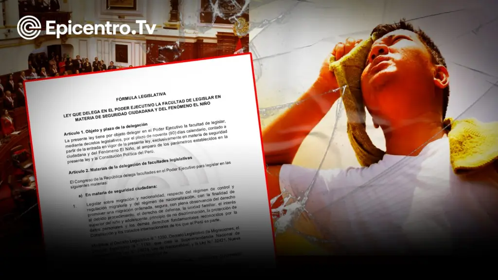 Exclusivo: la propuesta de consenso para dar facultades al Ejecutivo en seguridad y fenómeno del Niño ,Epicentro 